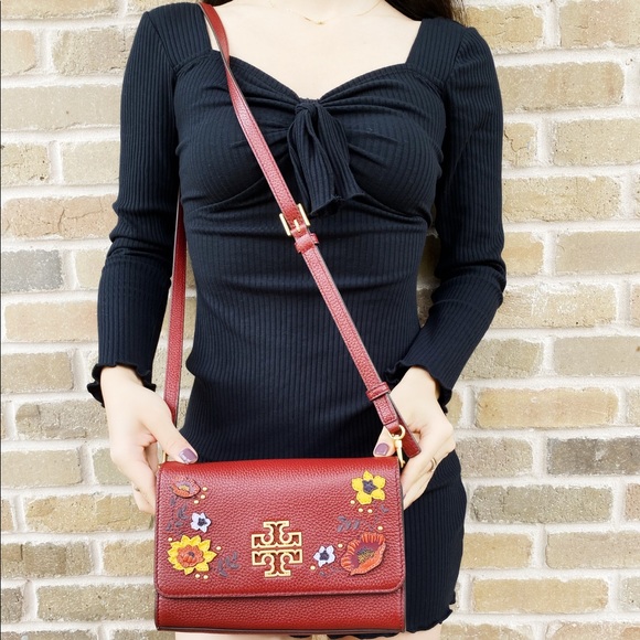 Tory Burch Large crossbody red floral - Picture 4 of 9